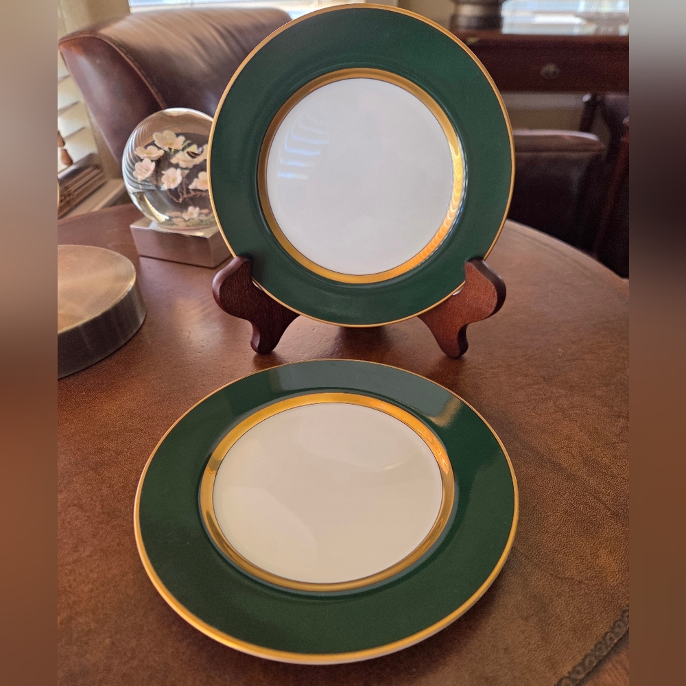 Pair Of Fitz And Floyd "Renaissance" 6.5" Dessert Plates